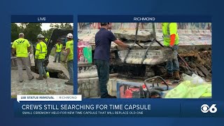 Crews 'make progress' excavating Lee statue time capsule: 'They've been at this all day'