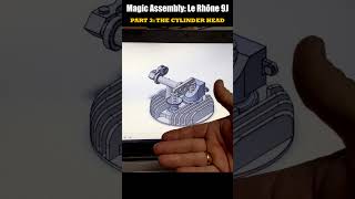Nieuport 27: Magic Le Rhône 9J Cylinder Heads (1/3 Scale) | Part 3 #shorts #lerhone #cylinderhead