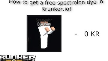 how to ge free contraband dye in Krunker.io...