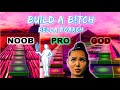 Bella Poarch - Build a B*tch (Build Up Emote) - Noob vs Pro vs God (Fortnite Music Blocks) map code!
