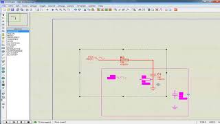 R C circuit Sine by PROTEUS