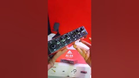 AI-04 2x2 Audio Interface Metal Body. Red Finish. Pro-Level Performance. 🎧🎙️  #audioarray