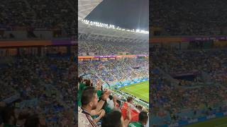 Afición cantando el Chuky Lozano en Mexico vs Polonia (Mundial Qatar 2022)
