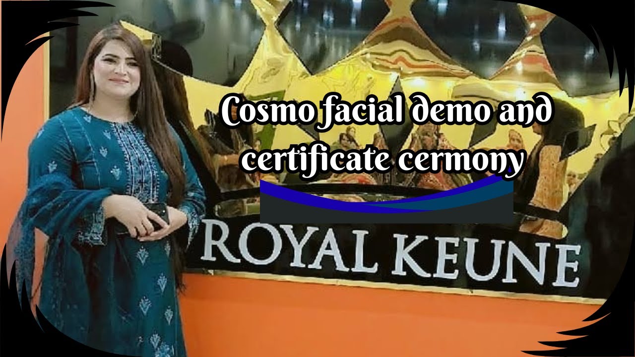 Cosmo brand facial demo and cerficate cermony at Keune academy | 