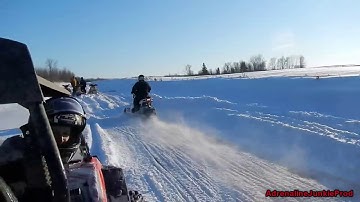 [ Mr Jake ] Crazy Snowmobile Catwalk: Polaris Switchback 800 ProR Trackstand Wheelie