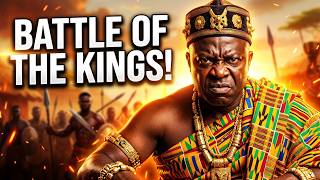 Kwaman King at Battle with Adansi & Denkyira Kingdoms.