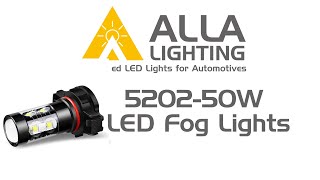 Install 5201 DRL 5202 PS19W PS24WFF LED Fog Lights Bulbs Replacement