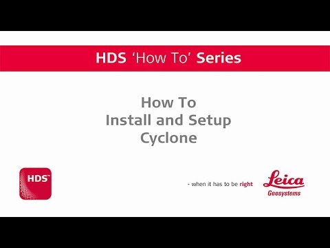 Leica Cyclone: How to install and set up