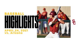 Baseball: Arizona 10, USC 6 - Highlights 4/24/21