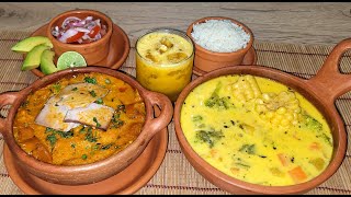 ♨CAZUELA DE PESCADO LOCRO Y JUGO DE MARACUYÁ Almuerzo completo♨❤‼