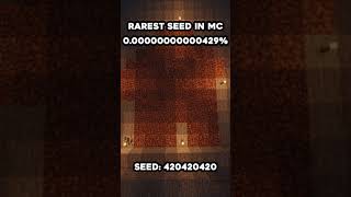 The Rarest Seed In Minecraft... #shorts