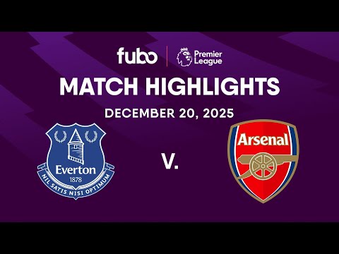 Everton FC Vs Arsenal FC PREMIER LEAGUE HIGHLIGHTS Week 17 Fubo Canada