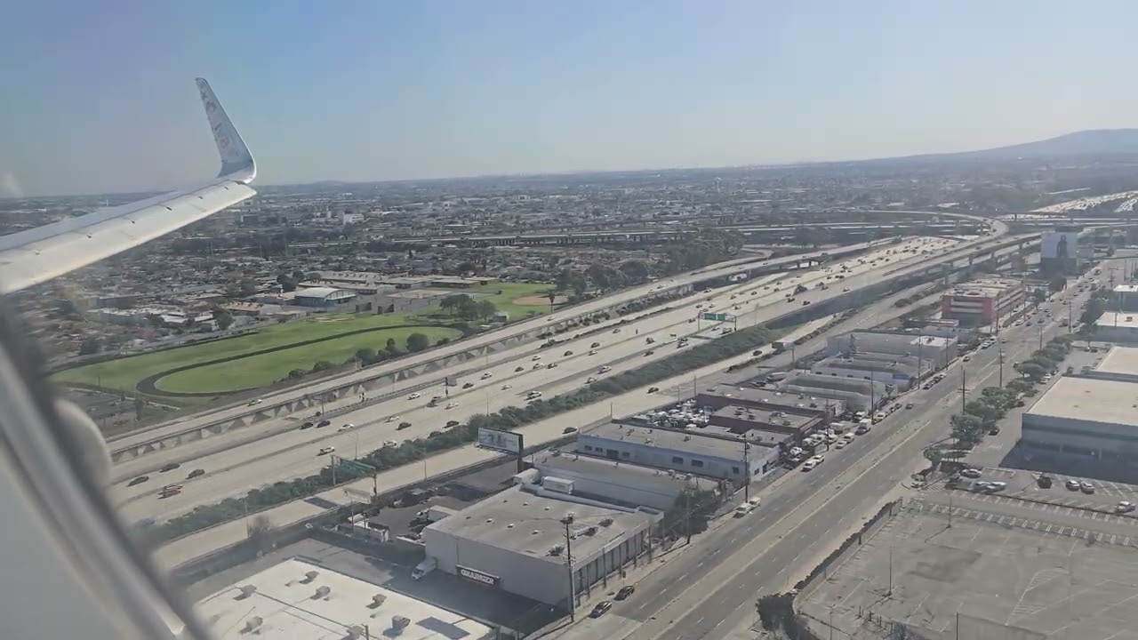 Landing VivaAerobus A321 XA-VBH GDL-LAX | Aeropuerto de Los Angeles KLAX