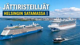 Crown Princess & Celebrity Eclipse Helsingissä 2026  – Saapuminen Satamaan Hinaajan Saattamana