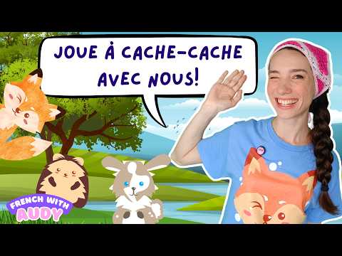 Play hide-and-seek with Audy! | Interactive Story for Little Ones | French With Audy