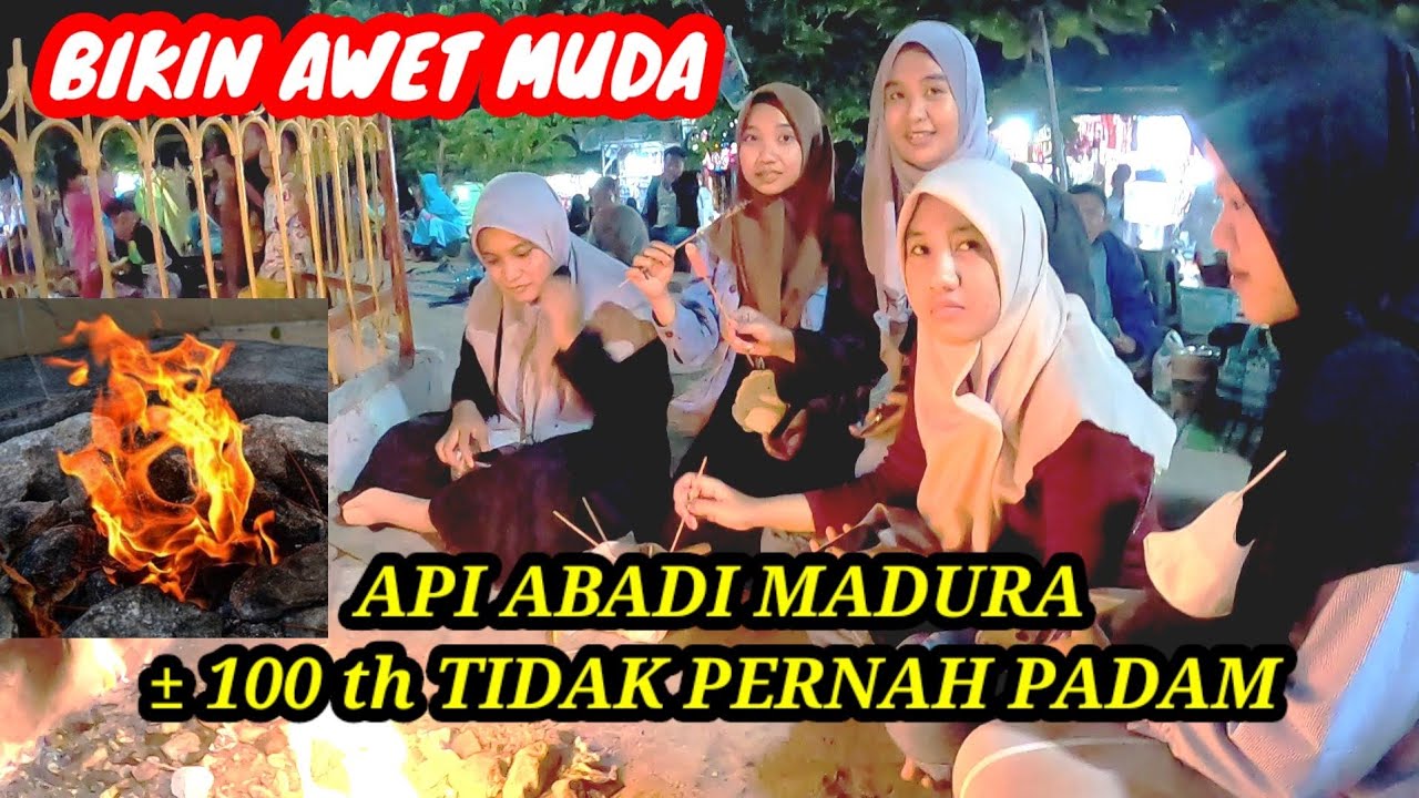 API TAK KUNJUNG PADAM PAMEKASAN MADURA || TETAP NYALA WALAUPUN HUJAN