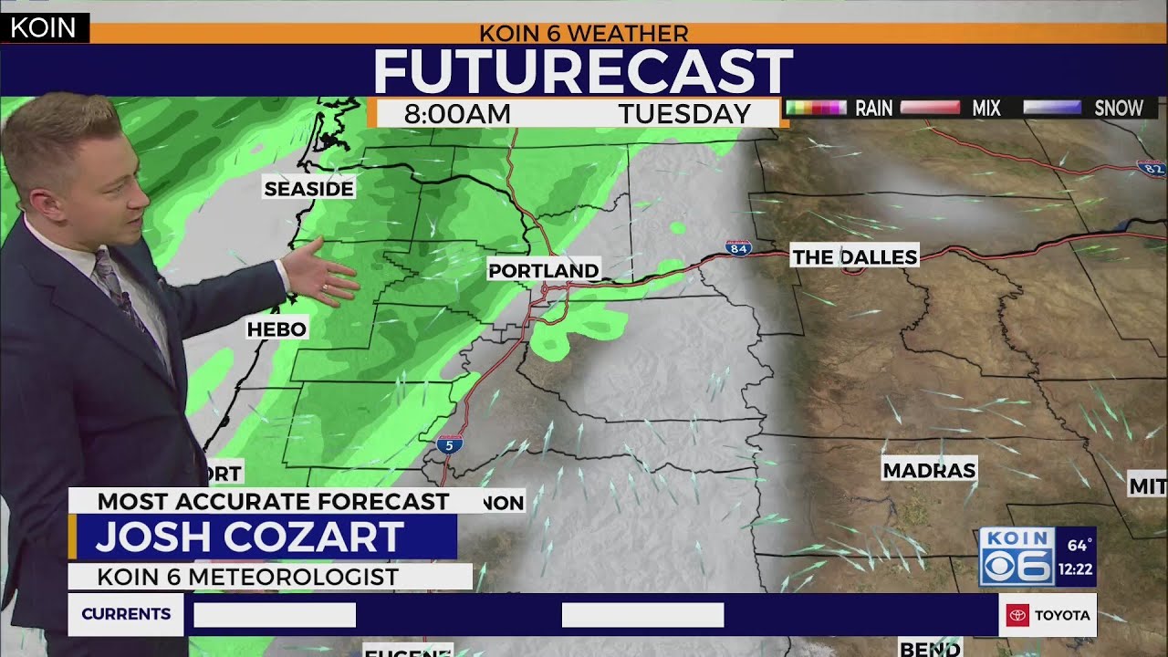 Wet weather returns to Portland - YouTube