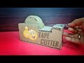 How To Make Tape Cutter Dispenser Machine At Home Using Cardboard|| Soumen Experiment