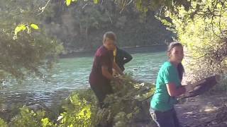 Turtle Bay Homeless - Redding Sacramento Community Trail Clean Up 2013 This aint no Sheraton