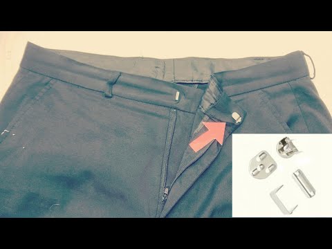 How to replace no sew hook/ invisible metal hook, on pants, trousers