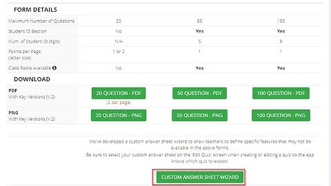 Zipgrade Custom Answer Sheets Tutorial