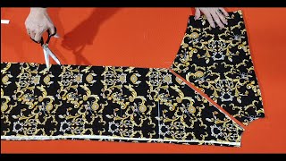 Sew in 10 Minutes 💥Only 150 ×150 cm fabric 💥The Easiest Dress Cutting and Sewing