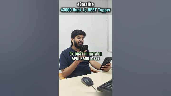 43000 Rank To NEET Topper 😱 Prateek Sir Reaction #shorts #esaral #iitbombay #neet #jee2025