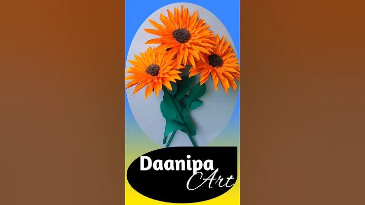 how to make sunflowers| #flowers #diy #trending #shorts #viral #youtubeshorts #homedecor