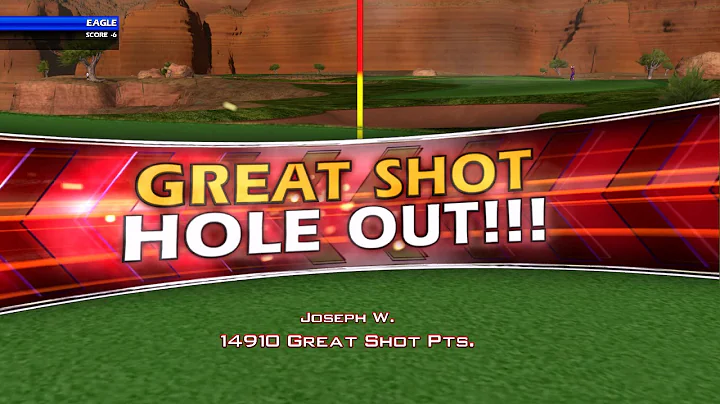 Golden Tee Great Shot on Grand Canyon!