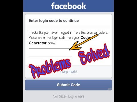 facebook login approval code issues