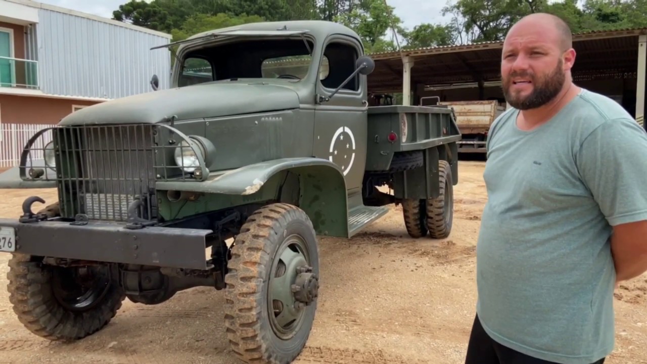 DIRIGIMOS UM EX CAMINHÃO EXERCITO ANO 1942 G506 + (BONUS ERROS DE GRAVAÇÃO FINAL DO VÍDEO)