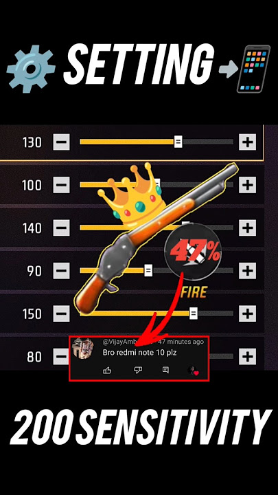 M1887 Gun Headshot Sensitivity ⚙️✅ [ Redmi Mobile ] Best Sensitivity Settings | Free Fire 🔥