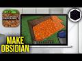 How To Make Obsidian In Minecraft