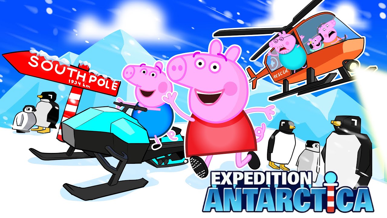 Peppa Pig Family Visit ANTARCTICA!!
