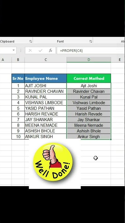 how-to-make-first-letter-capital-short-excel-tricks-shortvideo