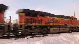 BNSF 7801 leads HPVOSTO through Boca 01/16/2022