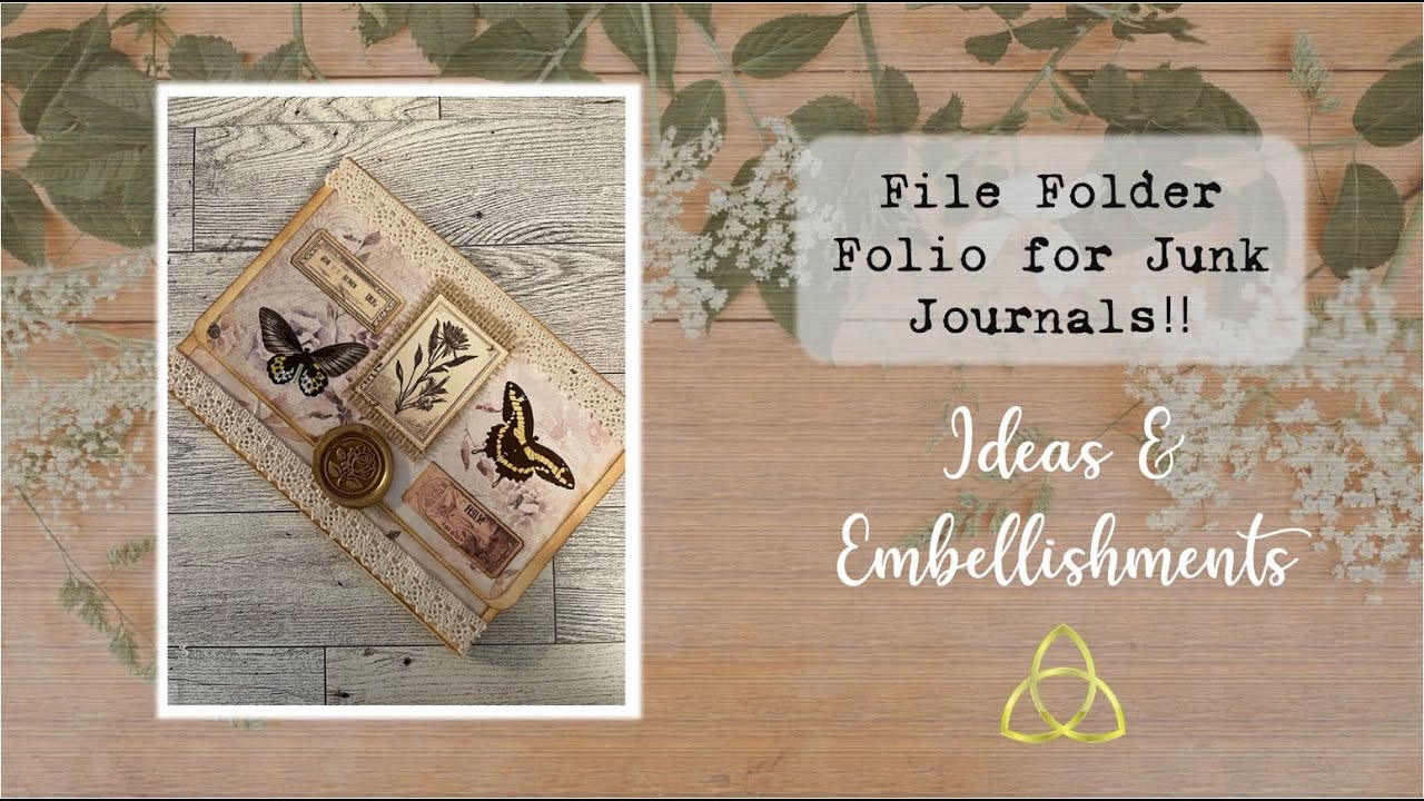 Fighting My Way Through This File Folder Folio Tutorial - YouTube