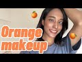 盛れるオレンジメイク