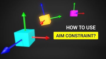 How to use Aim constraint in Autodesk Maya? [ENG VO]