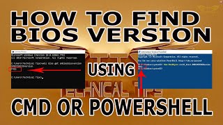 Find Bios Version using CMD or PowerShell | Windows 10 Tutorial
