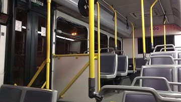 Inside of a community connector bus