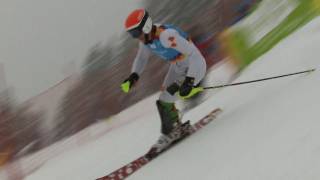 Simonet powers through for 1st place! - Innsbruck 2012 Mens Slalom
