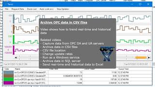 OPC Expert Archiving - Trend Real-Time and Historical Data