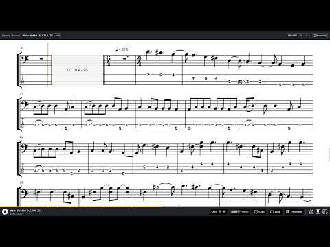 Jefferson Airplane - White Rabbit / D.C.B.A.-25 Bass Tab