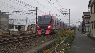 9502F+3153F急行岐阜行き　通過特集　名鉄名古屋本線　茶所検車区　その21