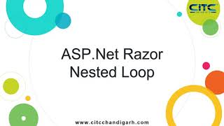 ASP Net Razor Nested Loop  Video Tutorials