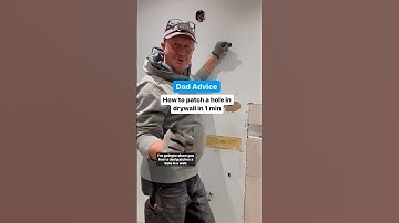 How to patch a hole in drywall in 1 min