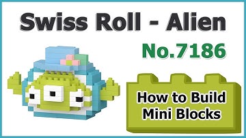 How to Build Mini Blocks Swiss Roll - Alien No.7186 Review Instructions Specifications