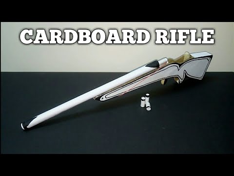 Make A Cardboard Rifle That Shoots - YouTube