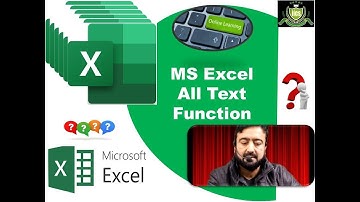 MS Office | MS Excel | Lecture-14 | Text Function | By Javed Sir | IICS College